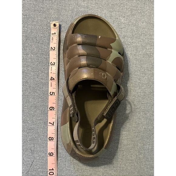 UGG Kids Sport Yeah Camopop Slides 4.5 Waterproof Camo Strap Back Open Toe - Picture 7 of 8